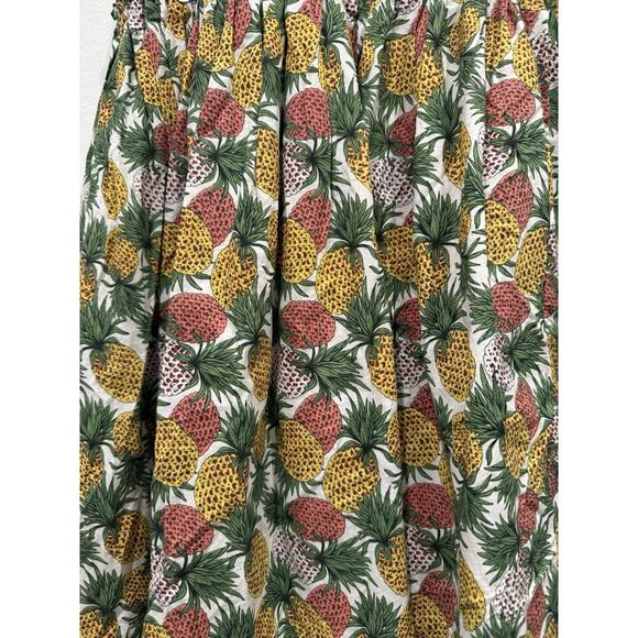 Little Miss Pineapple Print Dress Girls Size 14 Multi Color Ruffle Trim Tropical - Picture 5 of 6